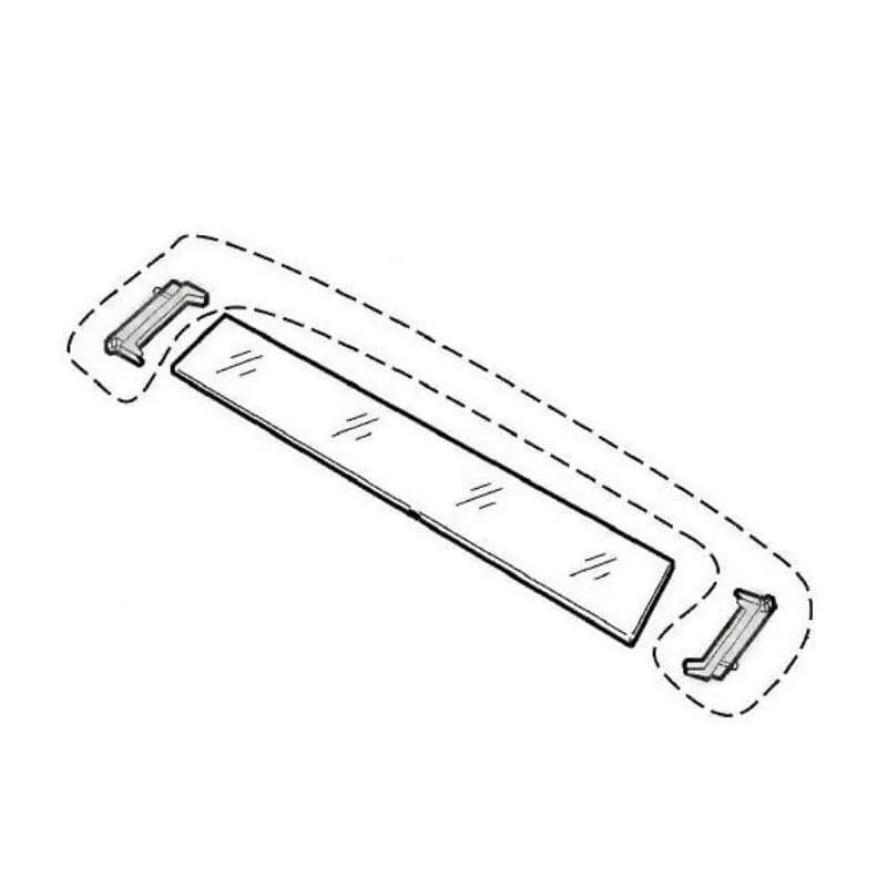 V-Zug Seitenteile Set Grau für Lampenglas – Bild 2