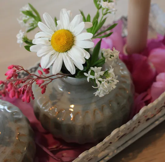 Vase Lisi blau-grau meliert – Bild 6