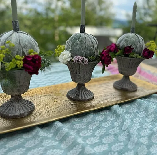 DIY Set – Lavendel-, Wollziestkugel mit Juna antique grau – Bild 4