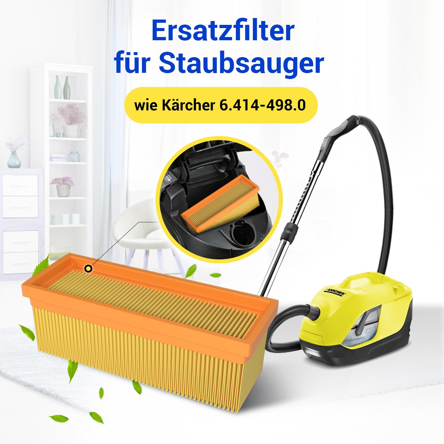 Filter Set 3x wie Kärcher 6.414-498.0 für Staubsauger